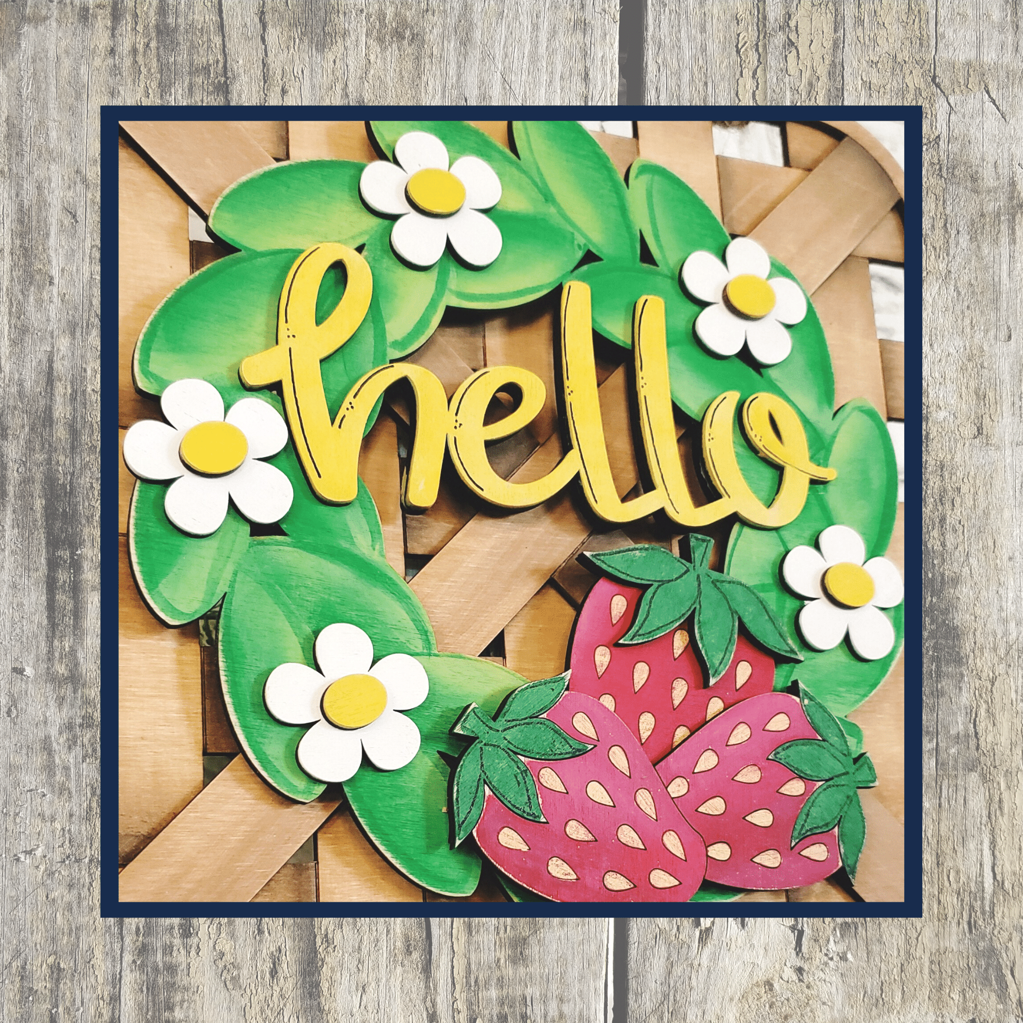 Hello Strawberries - Interchangeable Wreath