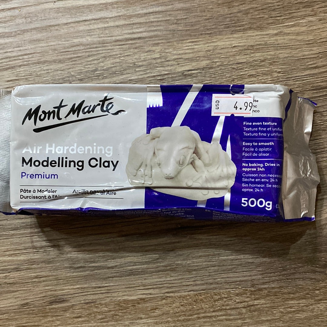 MM Air Hardening Modeling Clay- White 500gms