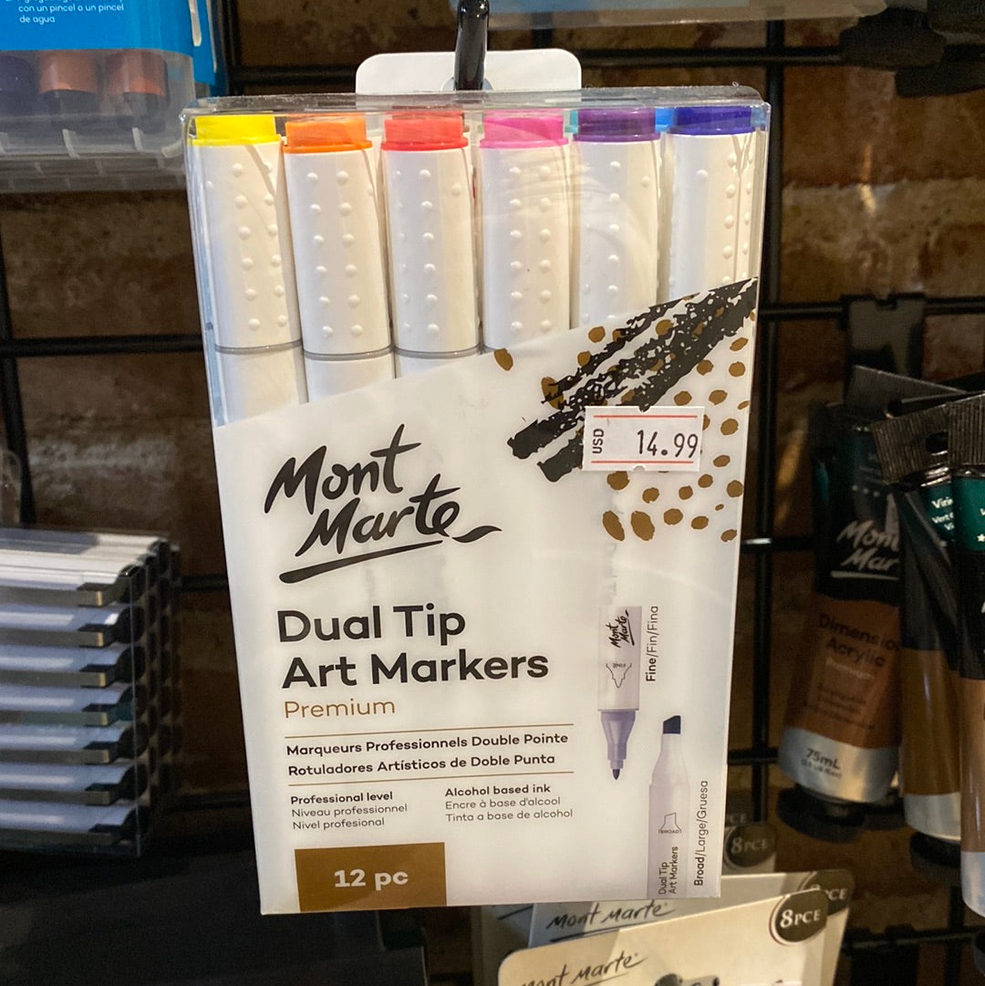 MM Dual Tip Art Markers 12pc